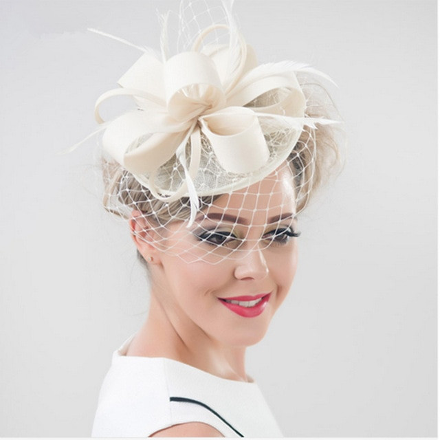 Wedding Fascinators With Veil
 Aliexpress Buy Brand Wedding Hats Fascinators Veil