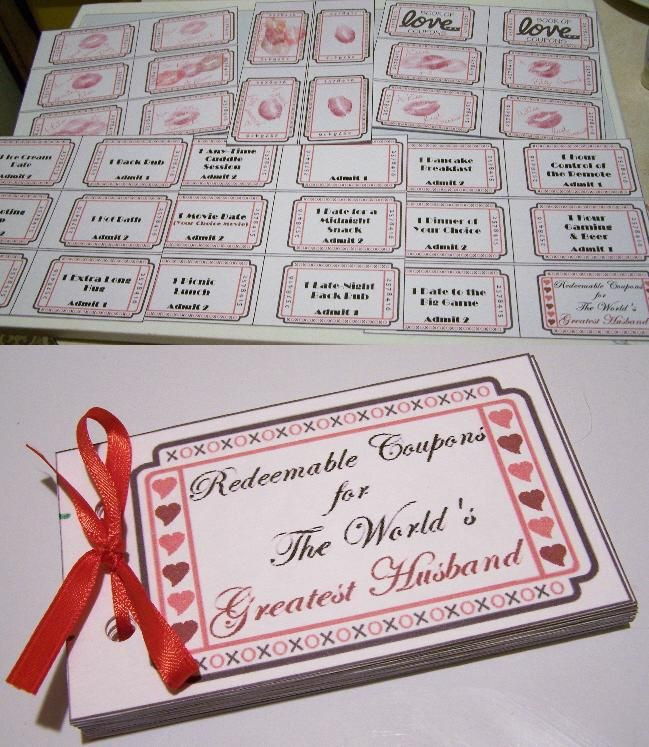 Wedding Favors Market Coupon Code
 DIY Coupon Book for Hubby I used a template from