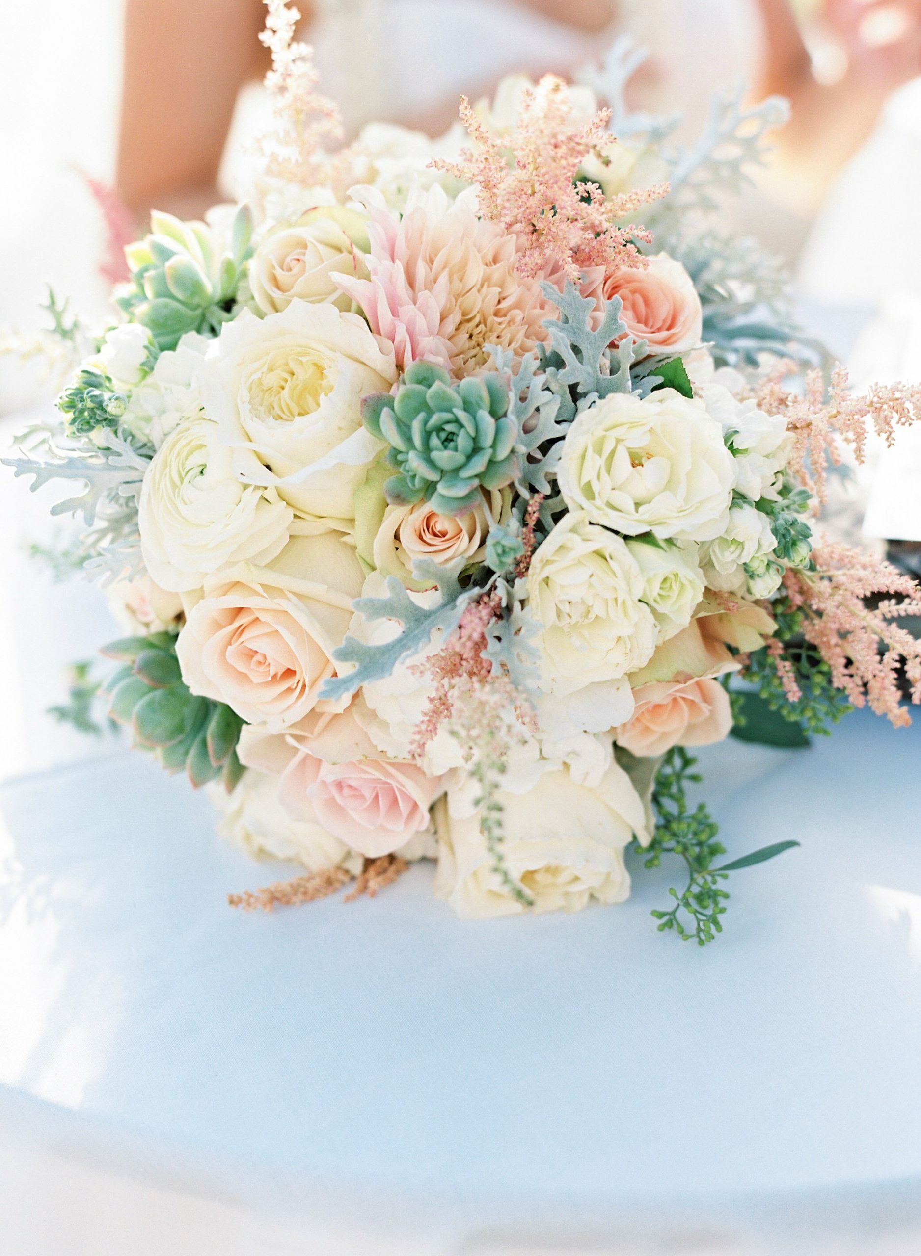 Wedding Flower Pictures
 Pastel Bridal Bouquet