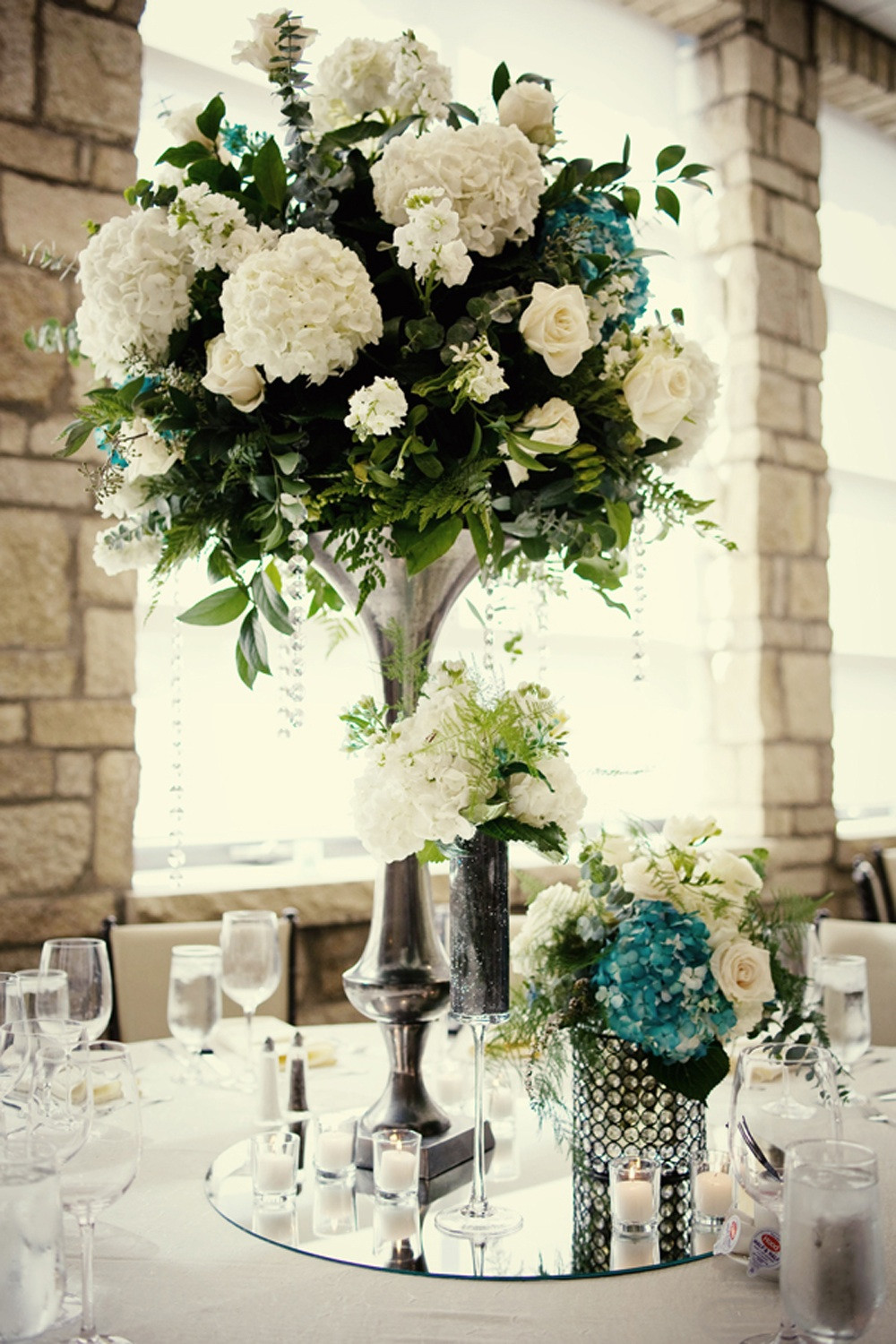 Wedding-flowers-and-reception-ideas
 Reception Centerpieces