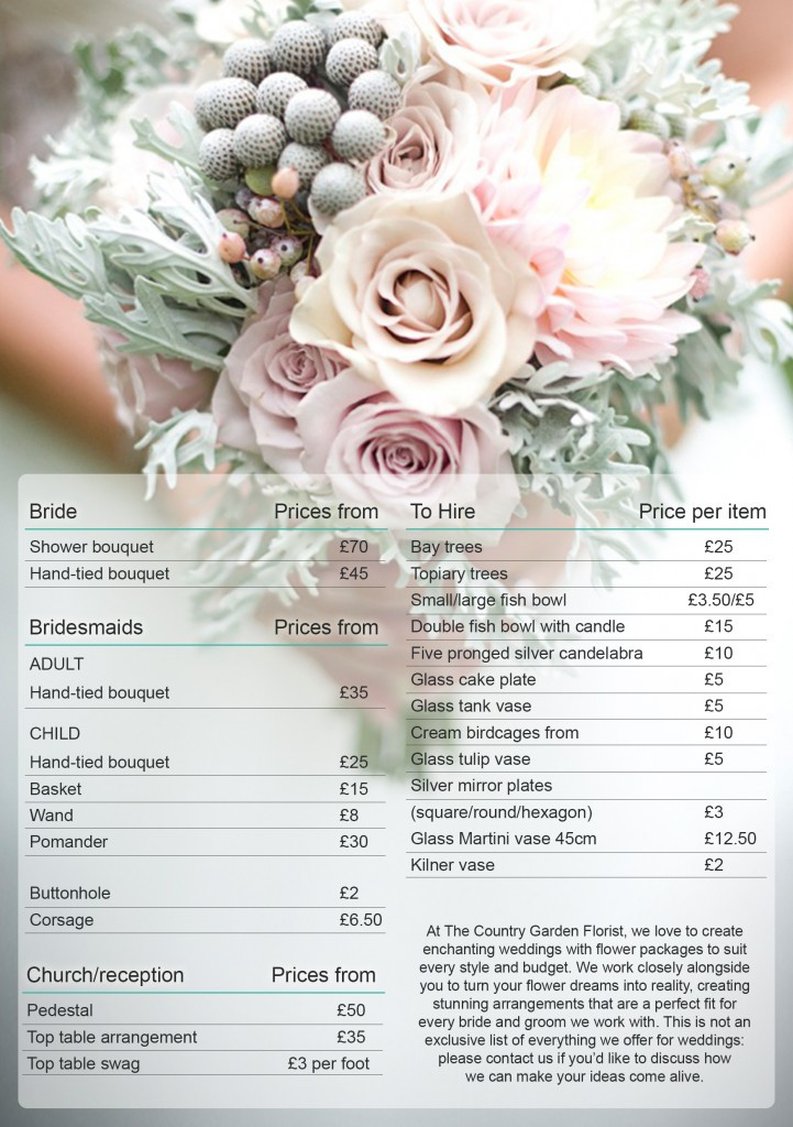 Wedding Flowers Prices
 Great Wedding Bouquet Prices 2016