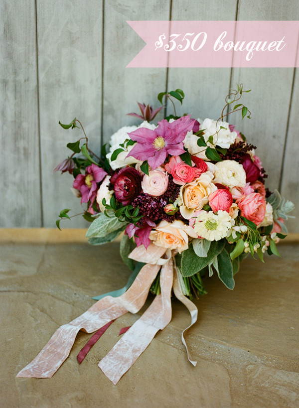 Wedding Flowers Prices
 Cost of wedding bouquets & bud breakdown
