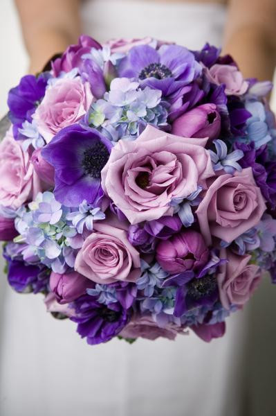 Wedding Flowers Purple
 WaW Color Play Blue and Purple – Weddings At Work