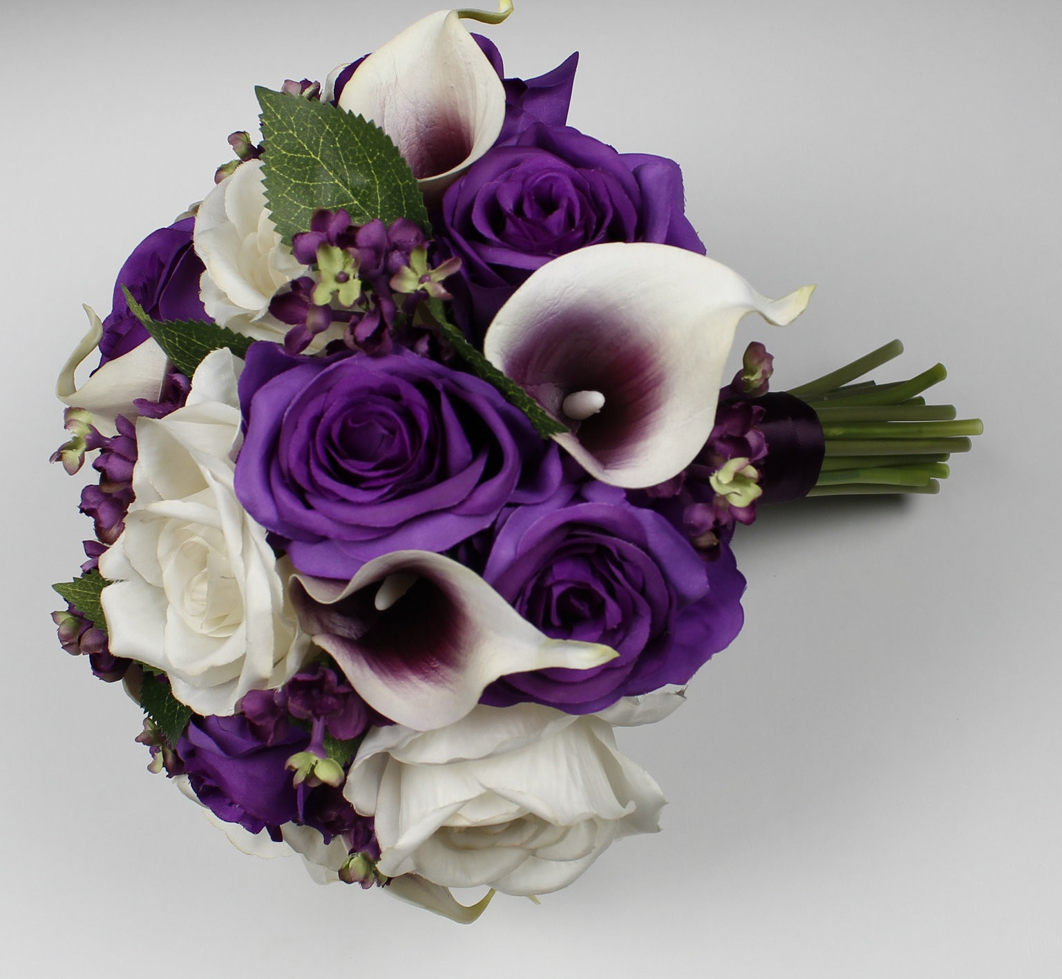Wedding Flowers Purple
 Purple Wedding Bouquet Purple Calla Lily Bouquet Purple