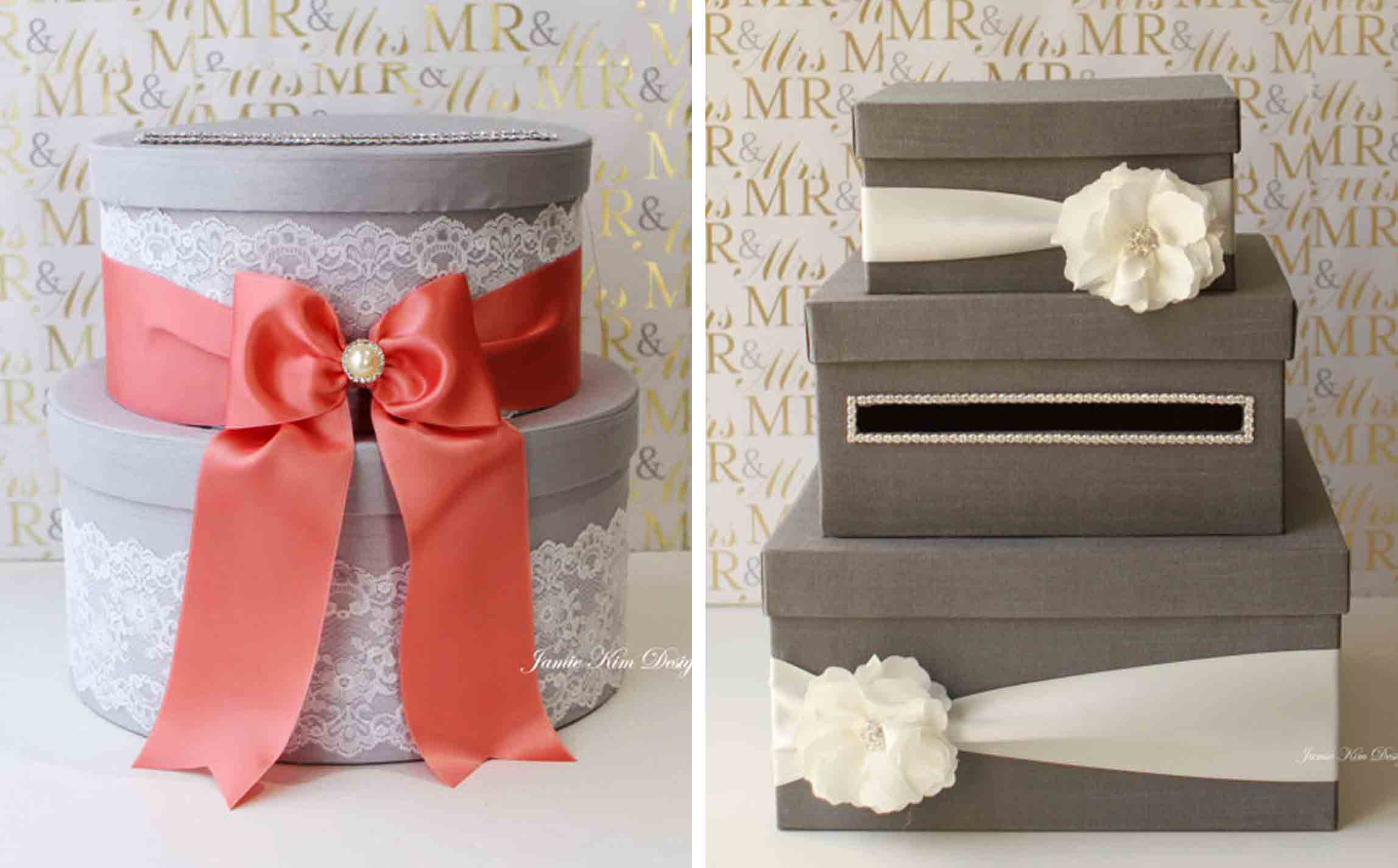 Wedding Gift Card Box
 18 DIY Wedding Card Boxes For Your Guests To Slip Your