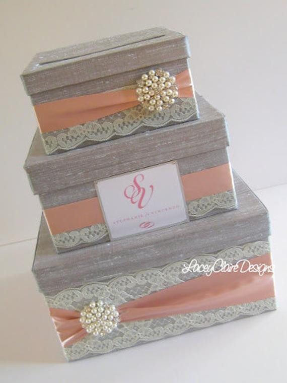 Wedding Gift Card Box
 Wedding Gift Box Card Box Money Holder Custom Made