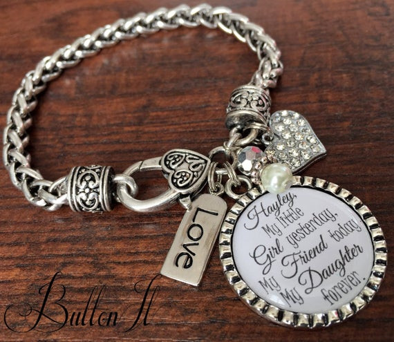 Wedding Gift Ideas For Daughter
 Mother daughter bracelet personalized wedding mother