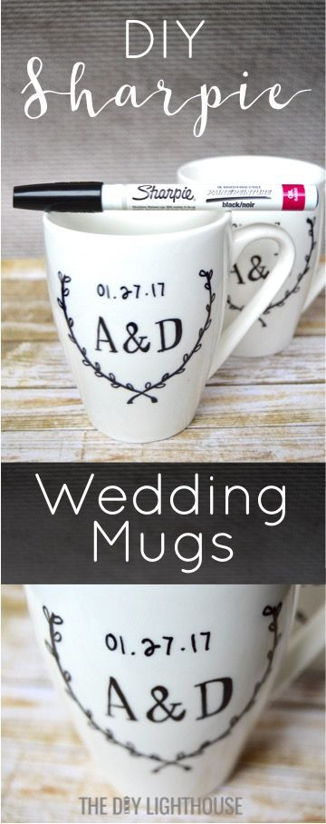 Wedding Gift Ideas For Young Couples
 DIY Sharpie Mugs Wedding Gift Idea