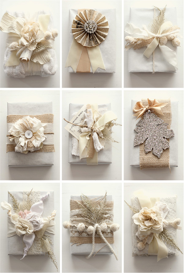 Wedding Gift Wrap Ideas
 sara baig designs Holiday ideas t wrapping