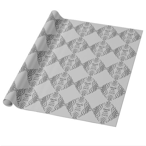 Wedding Gift Wrapping Paper
 Thank You Wedding Gift Wrapper Wrapping Paper