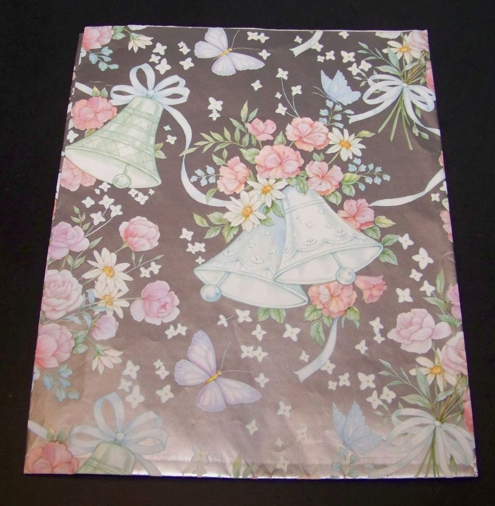 Wedding Gift Wrapping Paper
 Vintage Wedding Gift Wrap Wrapping Paper Bridal Shower