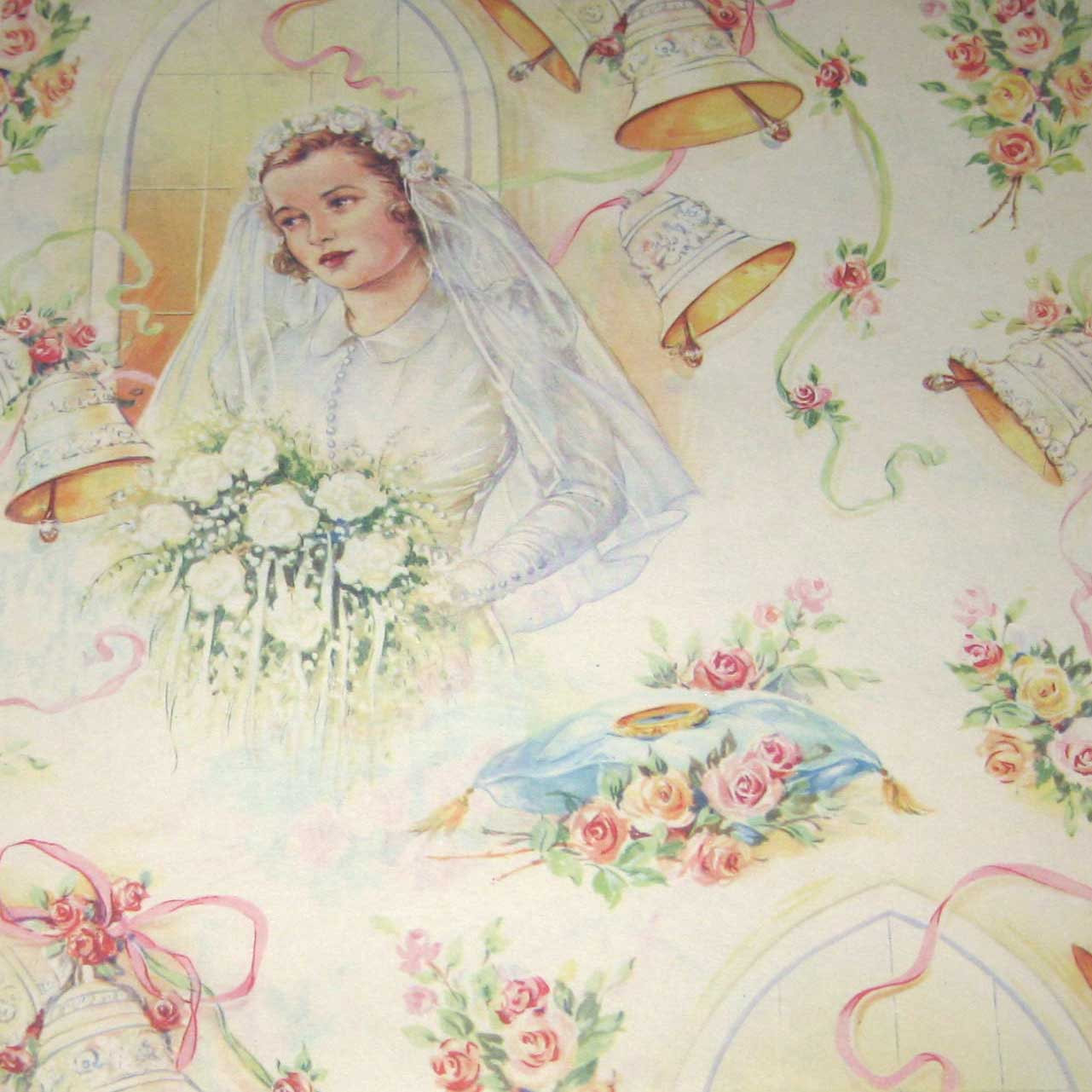 Wedding Gift Wrapping Paper
 Vintage Wedding Wrapping Paper or Gift Wrap by