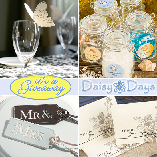 Wedding Give Away Gift Ideas
 Wedding Giveaway Daisy Days $100 Gift Certificate