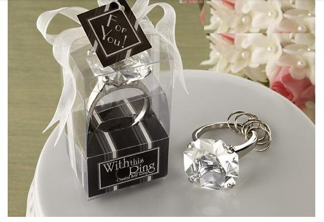 Wedding Give Away Gift Ideas
 Free Shipping 20PCS lot Weddig giveaway ts Keychain