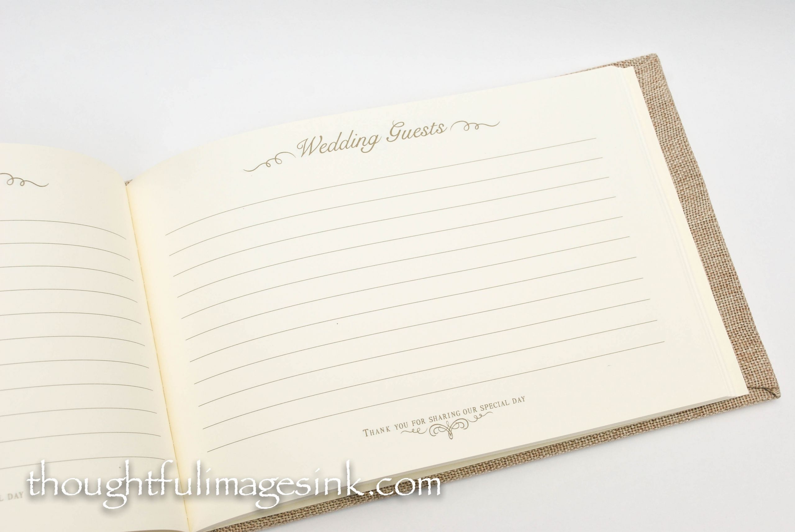 Wedding Guest Book Inside Pages
 Music Themed Wedding Guest Book Barb Ann Designs