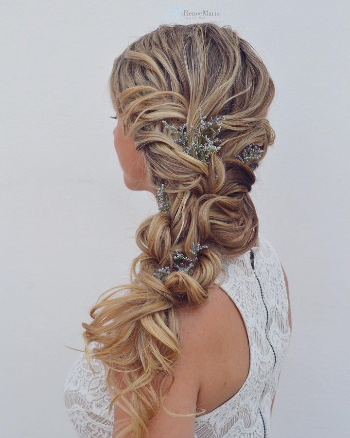 Wedding Hairstyle Braid
 Side braid wedding hairstyle Get inspired by fabulous