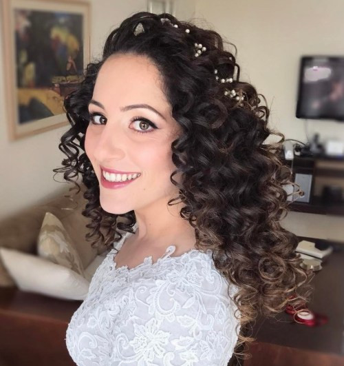 Wedding Hairstyle For Curly Hair
 20 Soft and Sweet Wedding Hairstyles for Curly Hair 2019