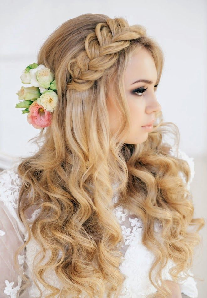Wedding Hairstyles Down With Braids
 42 Steal Worthy Wedding Hairstyles for Long Hair