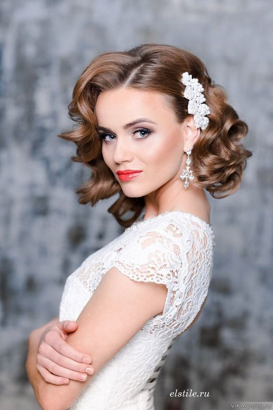 Wedding Hairstyles For Short Hairs
 23 Perfect Short Hairstyles for Weddings Bride Hairstyle