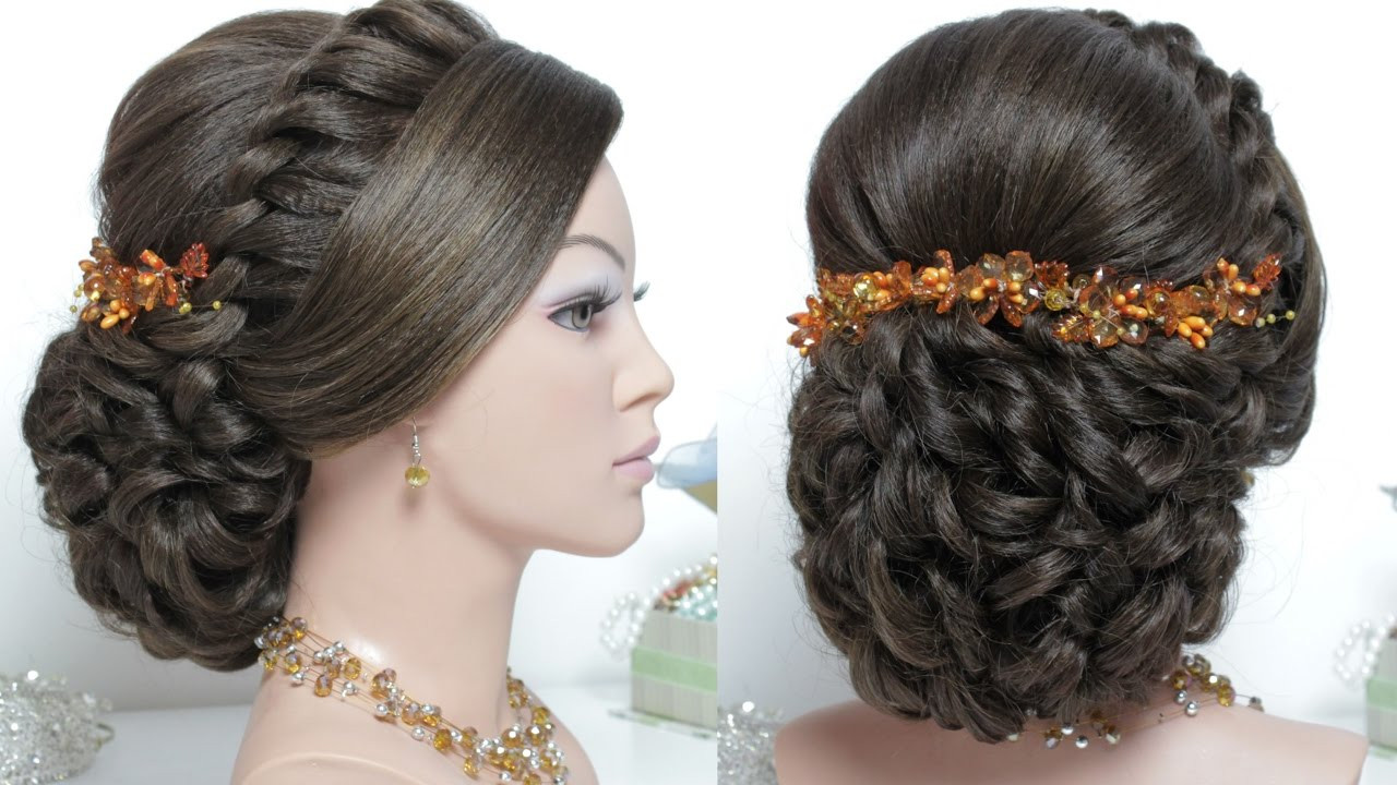 Wedding Hairstyles
 Bridal hairstyle for long hair tutorial Wedding updo step