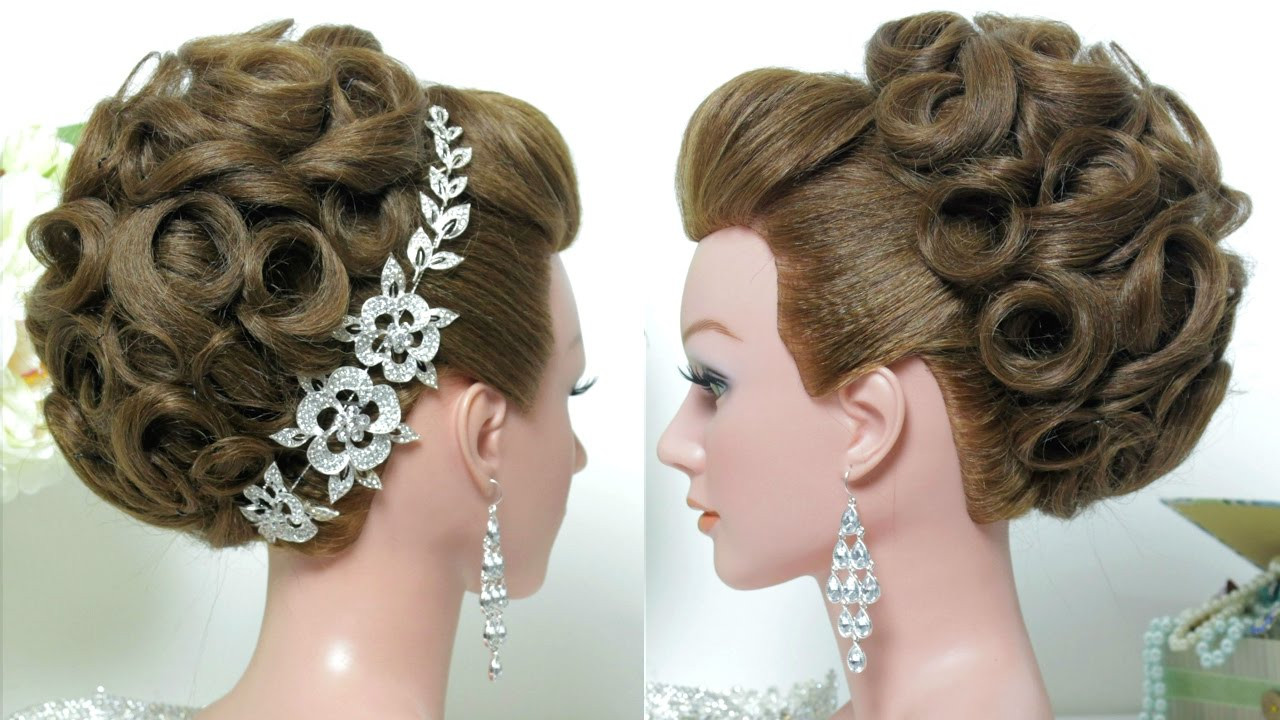 Wedding Hairstyles
 Bridal hairstyle Wedding updo for long hair tutorial
