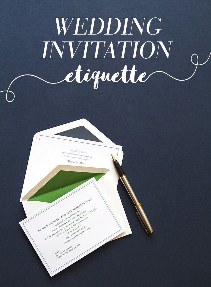 Wedding Invitation Etiquette
 All You Need To Know About Wedding Invitation Etiquette