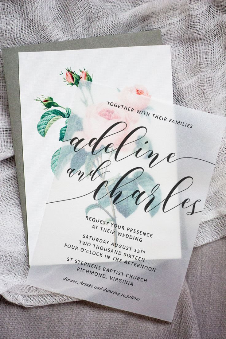 Wedding Invitation Stores
 Make these sweet floral wedding invitations using nothing