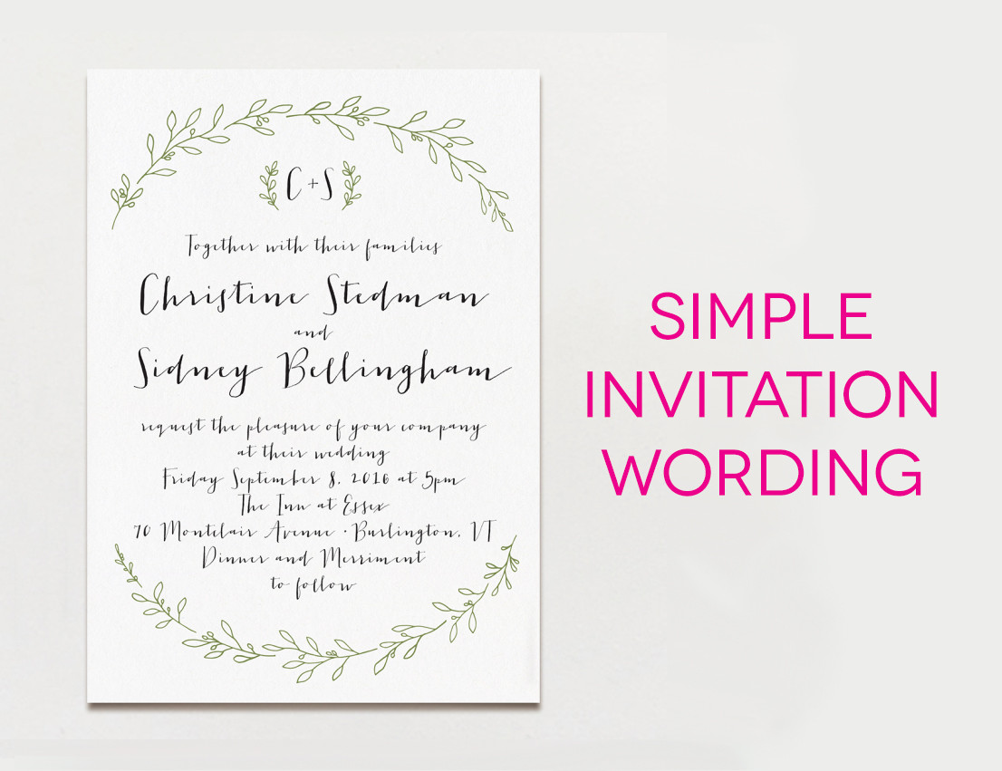 Wedding Invitations Samples
 15 Wedding Invitation Wording Samples From Traditional to Fun