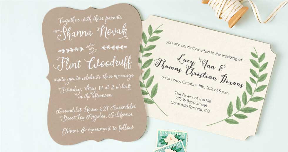 Wedding Invitations Samples
 Custom Sample