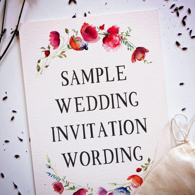 Wedding Invitations Samples
 15 Wedding Invitation Wording Samples From Traditional to Fun