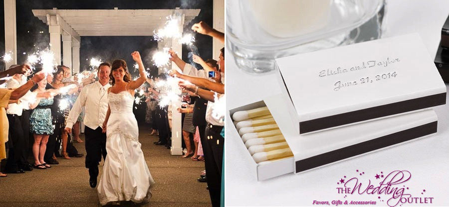 Wedding Matches And Sparklers
 Hot Wedding Favor bo Sparklers & Matches