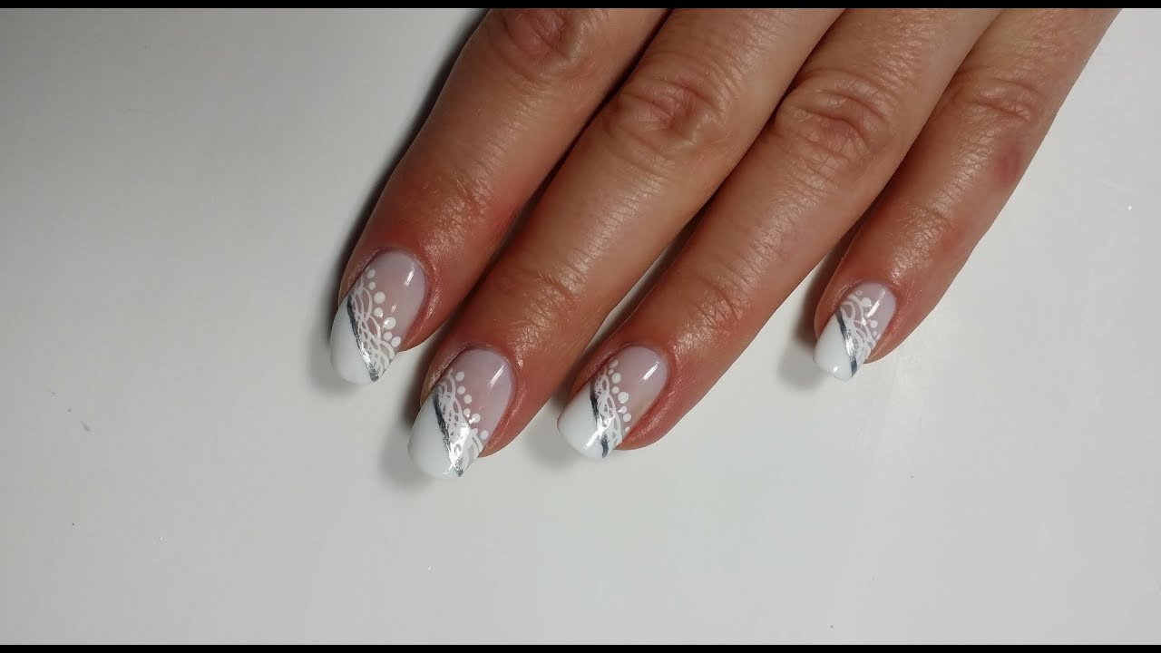 Wedding Nails French Manicure
 Lace French Manicure Wedding Nails ️‍ Nail Art Tutorial