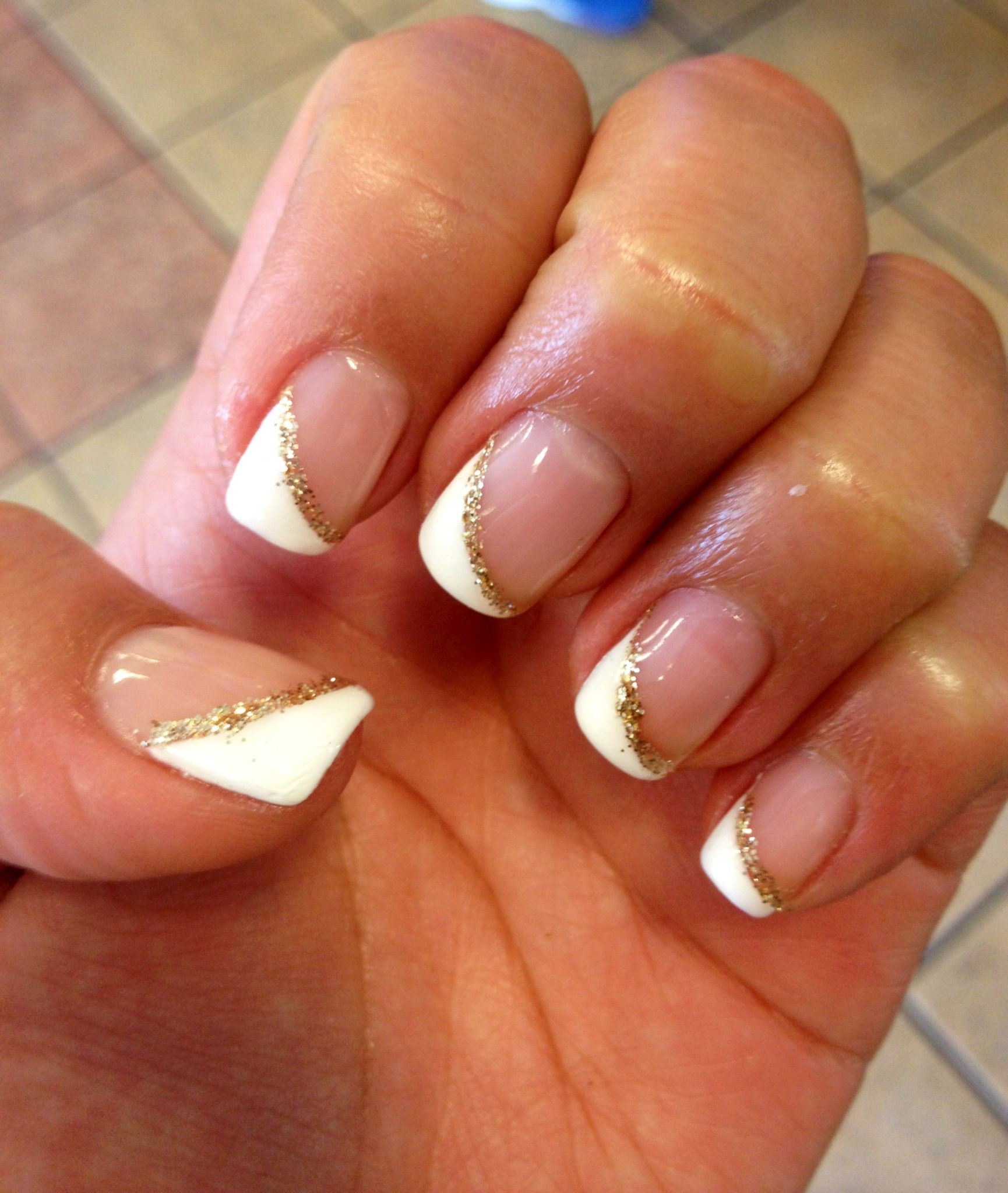 Wedding Nails French Manicure
 My beautiful angled french tip Wedding Nails
