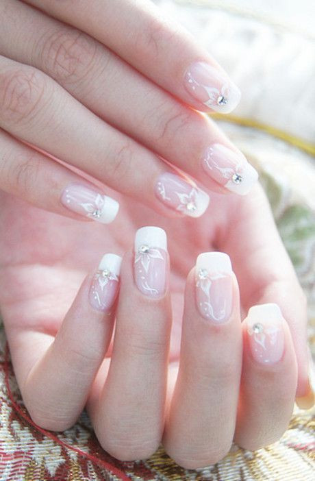 Wedding Nails French Manicure
 check more here enaildesign French manicure with white