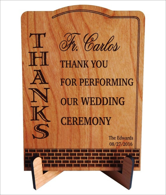 Wedding Officiant Gift Ideas
 Wedding ficiant Priest Gift Personalized Gifts for Wedding