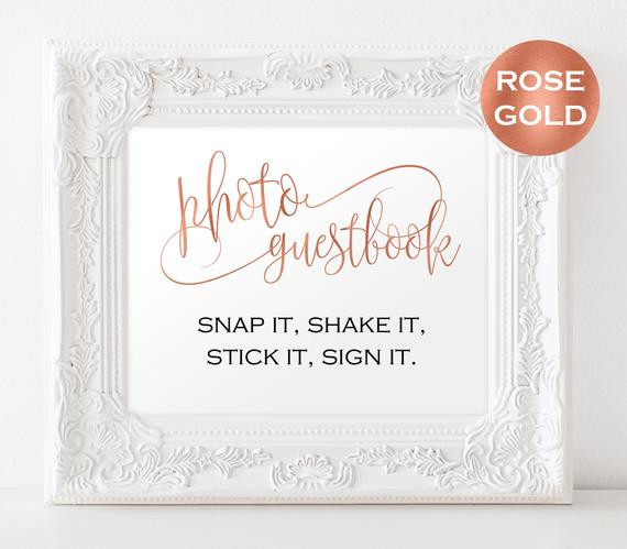 Wedding Photo Guest Book Template
 Wedding Guestbook Sign Template Guestbook