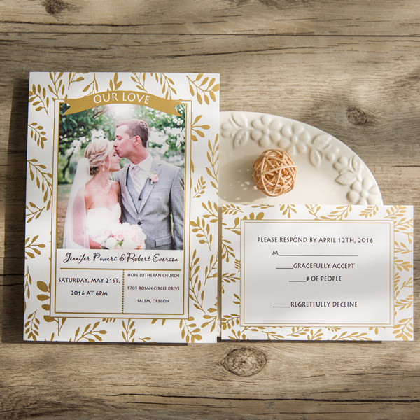 Wedding Photo Invitations
 10 Greenery Wedding Colors Inspired By Pantone Color of