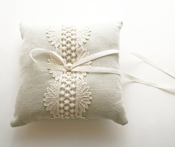 Wedding Ring Pillow
 Wedding Ring Pillow Ring Bearer Pillow Lace Ring Pillow
