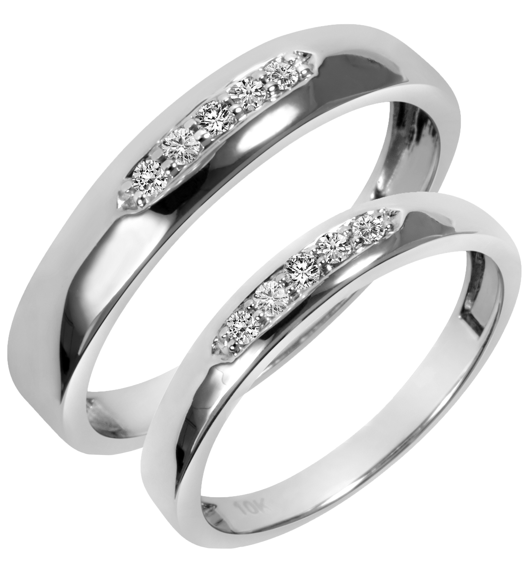 Wedding Ring Sets His And Hers
 White Gold Wedding Ring Sets His And Hers