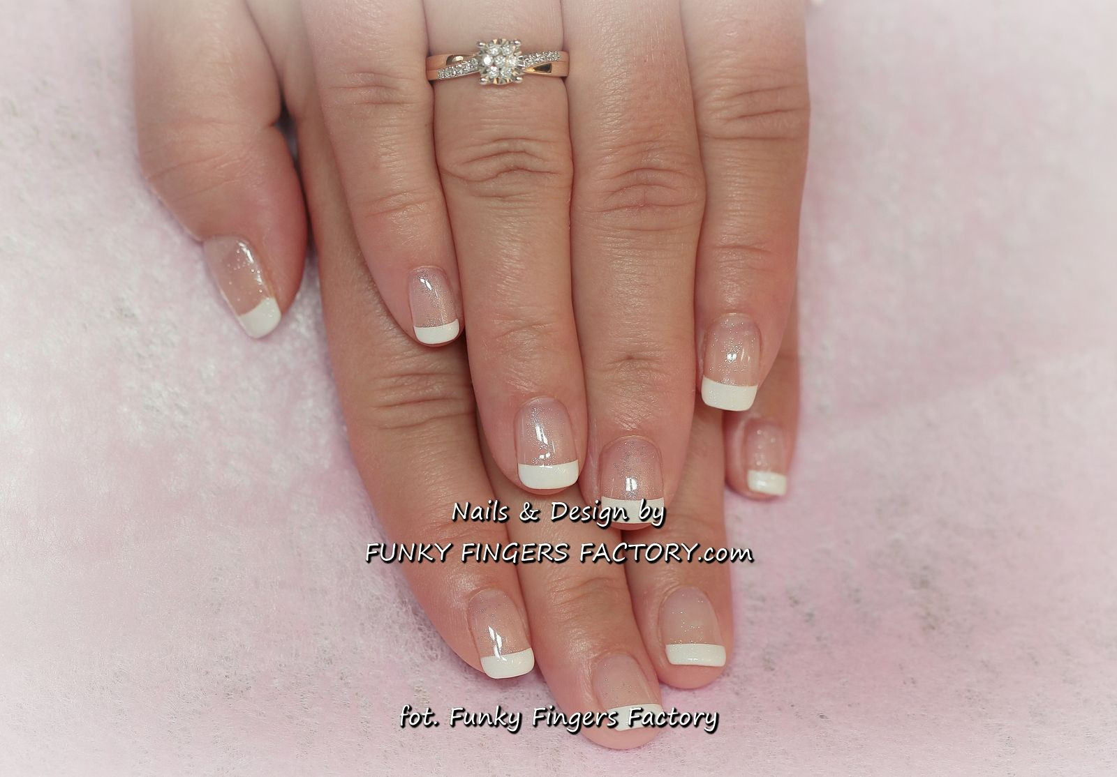 Wedding Shellac Nails
 Shellac Wedding French Manicure by