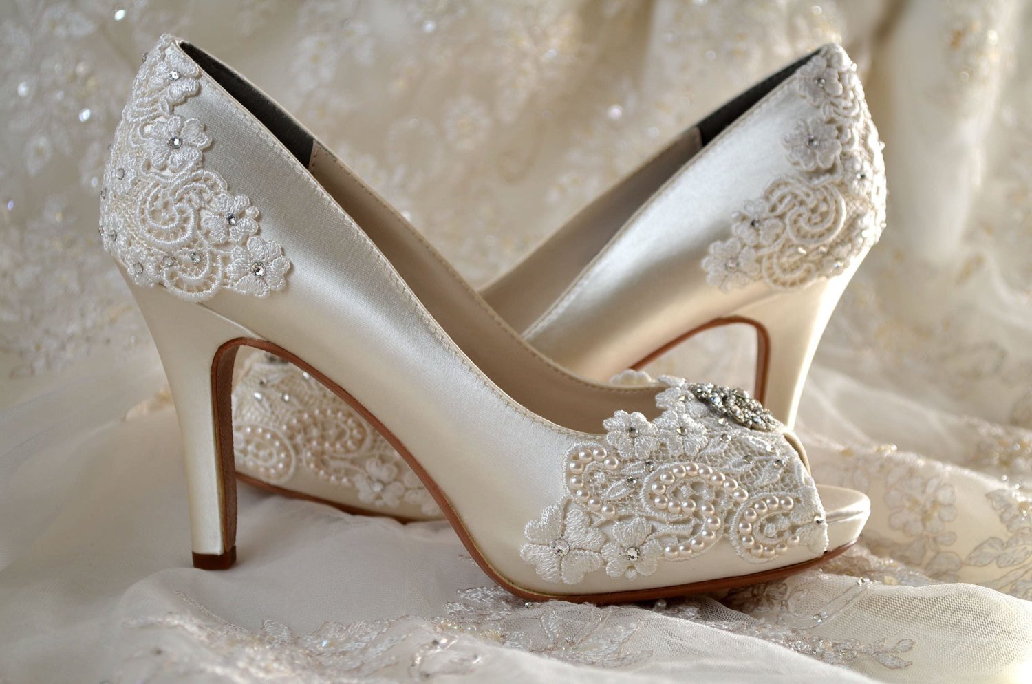 Wedding Shoes Bridal
 Wedding Shoes Custom 120 Color Choices PB525A Vintage