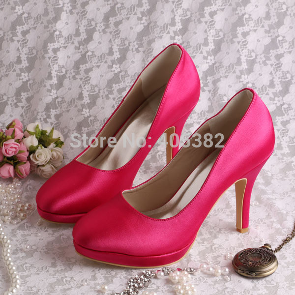 Wedding Shoes Size 12
 20 COLORS Drop Shipping Discount Custom Hot Pink Womens
