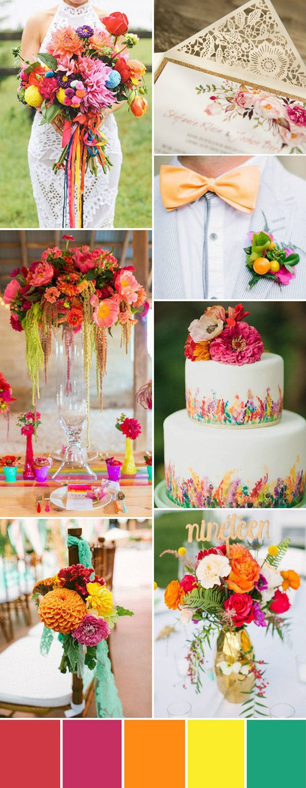 Wedding Summer Colors
 Seven Wedding Color Palettes For 2016 Summer
