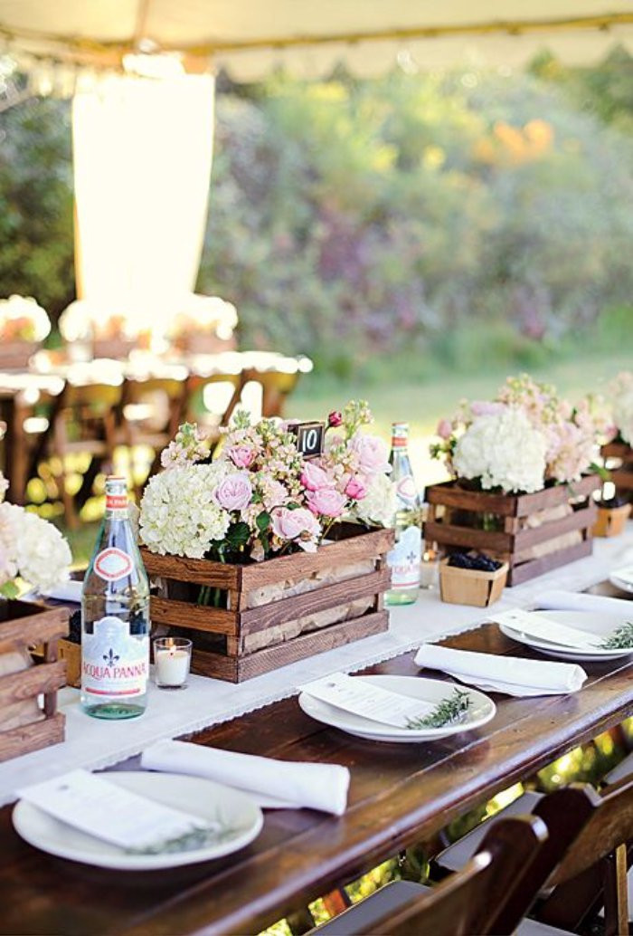 Wedding Table Decorations Ideas
 20 Great Ideas To Use Wooden Crates At Rustic Weddings