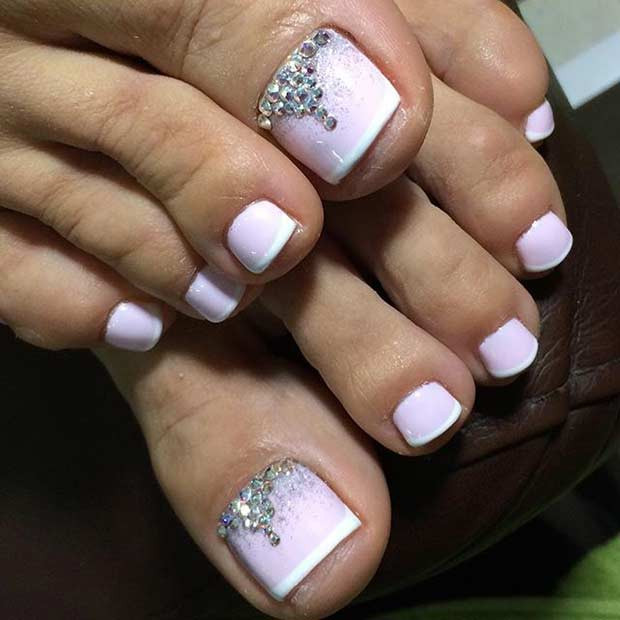 Wedding Toe Nails
 31 Elegant Wedding Nail Art Designs
