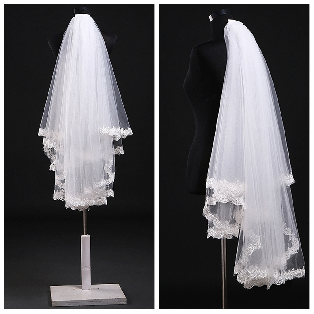 Wedding Veils China
 China Tulle Applique Bridal Veil BV007 China Bridal