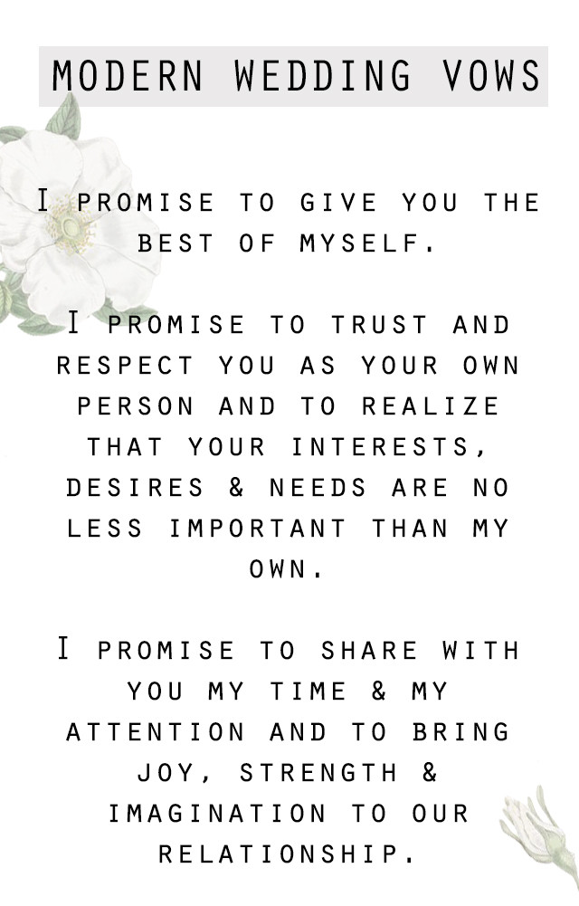 Wedding Vows Examples
 Modern Wedding Vows You ll Want To Steal Snippet & Ink