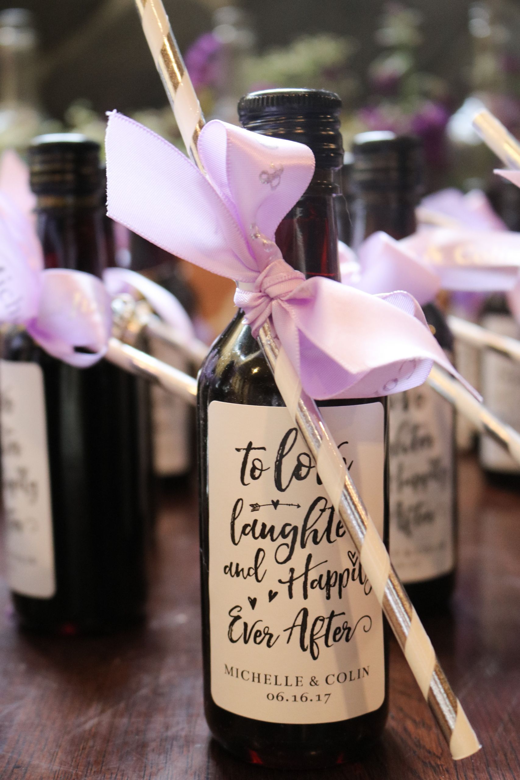 Wedding Wine Favors
 How to Make Your Own DIY Wine Bottle Bridal Shower Favors