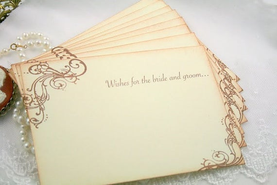 Wedding Wishes Guest Book
 Guest Book Alternative Wedding Wish Cards Wishing Cards