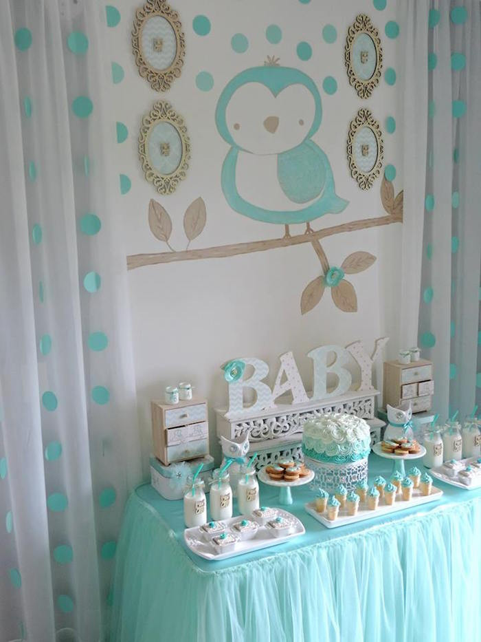 Welcome Home Baby Party
 Kara s Party Ideas Turquoise Owl “Wel e Home Baby